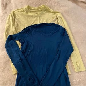 2 Lululemon Run Swiftly Long Sleeve Shirts